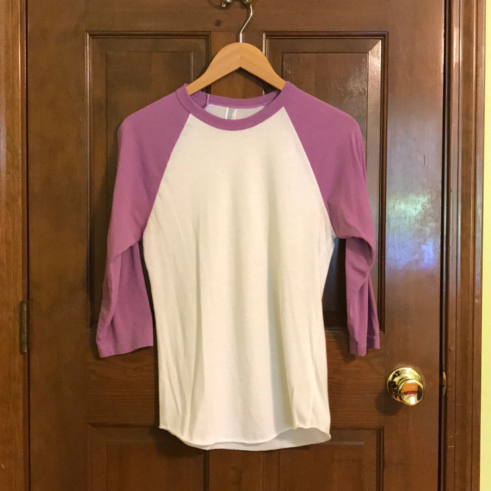 American Apparel Light Purple 3/4 Raglan